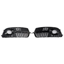 Frontstoßstange Nebelscheinwerfer Grill Grille Fit Audi Q5 S-Line SQ5 2013-2017 Schwarz
