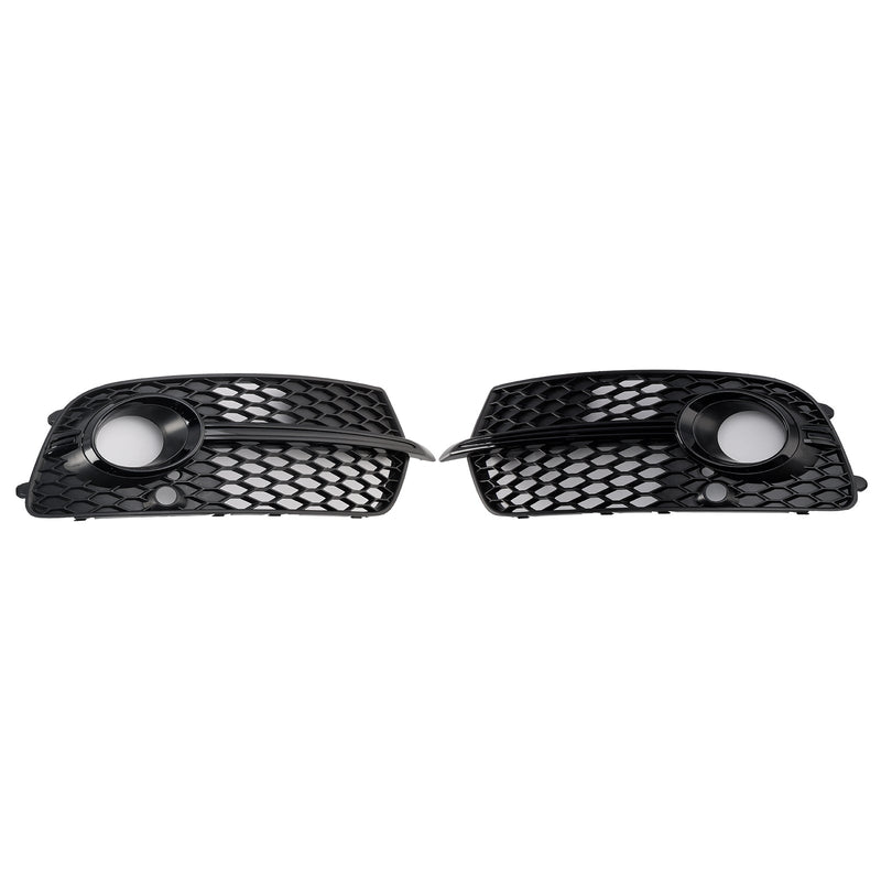 Frontstoßstange Nebelscheinwerfer Grill Grille Fit Audi Q5 S-Line SQ5 2013-2017 Schwarz
