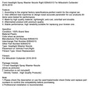 2016-2018 Mitsubishi Outlander Frontscheinwerfer-Waschdüse rechts 8264A310