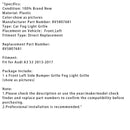 2013–2017 Audi A3 S3 zamlžená světla, levá strana, 8v5807681