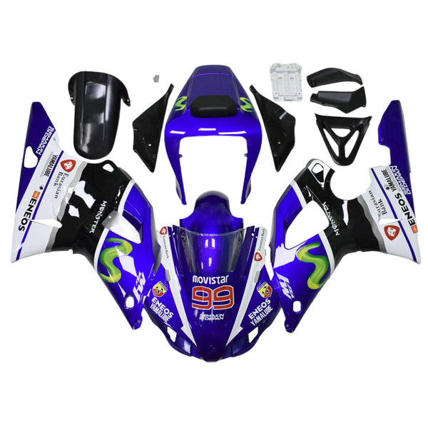 1998-1999 Yamaha YZF-R1 insprutningsskyddssats kropp plast ABS