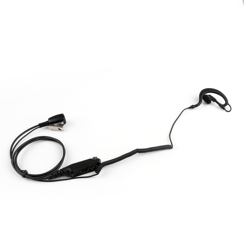 1x G-Shape Ørekrok Øretelefon Headset PTT Mic For Sepura STP8000 Walkie Talkie