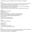 2008–2017 Honda Accord, graue rechte Sonnenblende, Teilenummer 83280TA5A51ZA