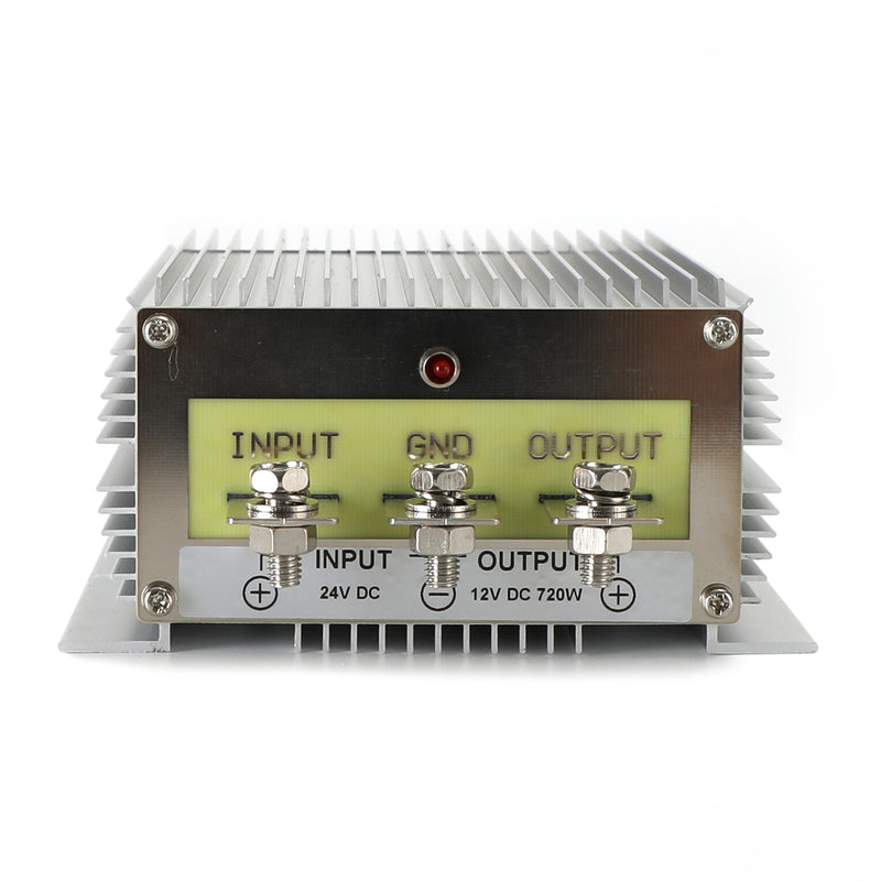 DC/DC spänningsomvandlare spänningsregulatormodul steg ner buck 24V till 12V 60A