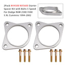 2er-Pack NV4500 NV5600 Starter-Distanzstück-Kit mit Schrauben, 5-Gang, für RAM 2500 5.9L