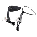 1990-2021 Sportster 883 1200 Schwarze Custom Dynamics LED-Blinkerspiegel