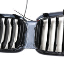 Kiiltävä musta etu munuaisen mesh grilli ritilä FIT BMW X4 G02 X3 G08 2018-2021