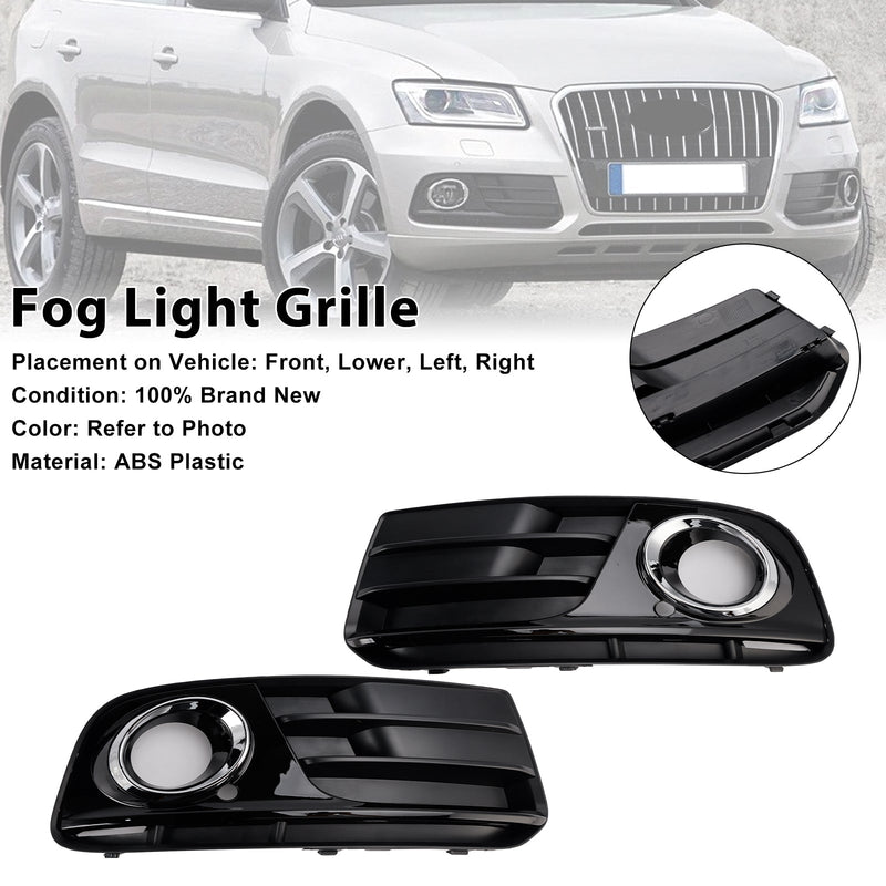 2013–2017 Audi Q5 Front -Floor Rod Fog Lights Grill Grille 8R0807681M