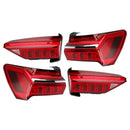 2019–2023 Für Audi A6 C8 4-teiliges Set links/rechts außen/innen LED-Rückleuchten
