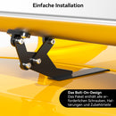 Alerón trasero de aluminio ajustable para escotilla universal GT, color plateado, 15