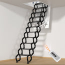 Elektrische Dachbodenleiter Aluminium Klappbar 70 * 100 cm 9,5 Fuß mit Fernbedienung für Loft Deutscher europäischer Standardstecker