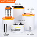 Nass-Trocken-Blasen, drei Verwendungsmöglichkeiten, 10 Gallonen, 3200 W, 8 PS, Edelstahl, Shop Vac, Staubsauger, Garage, tragbar, Autoaufbereitung für Haus, Garage, Werkstatt, Auto