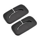 2x Schwarze hintere Sicherheitsgurtblende 1AP31DX9AA für Jeep Wrangler JK 2011-2018
