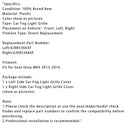 2013-2016 SEAT IBIZA MK4 2X VOZIDLA PŘEDNÍ PRAKOVÁ RODOVÁ SVĚTLA GRILLY 6J085365F 6J0853666F