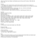 1998-2005 Nissan D22 Frontier 4-Türer Doppelkabine 4-teiliges Türdichtungsset für Vorder- und Hintertüren, Gummidichtung 80831-2S400