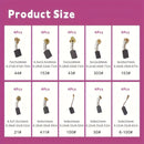 40Pcs Elektromotor Kohlebürsten 10 Größen Ersatz Reparatur Power Tool Teil