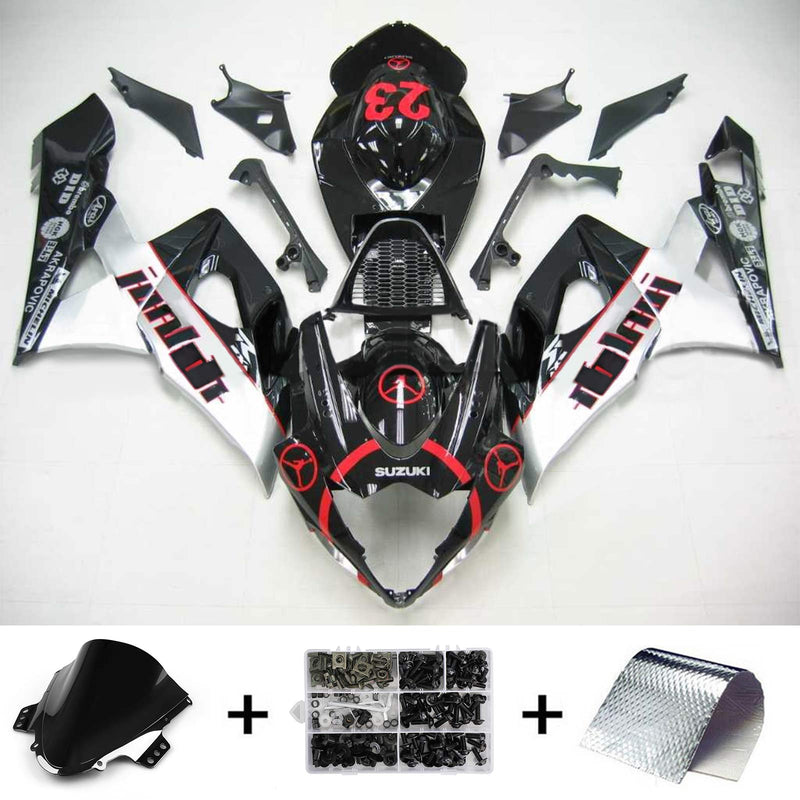 2005-2006 Suzuki GSXR1000 K5 Injektionsabzugs Kit Körperwerk Kunststoff ABS