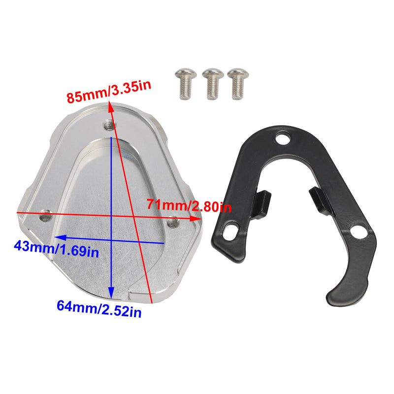 Jalustan suurennuslevy sopii Scrambler 1200XC/XE Tiger 1200 GT 22-23