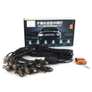 12Pcs Front Grille LED Flashing Lighting Bullet Head Appearance For Universal Car