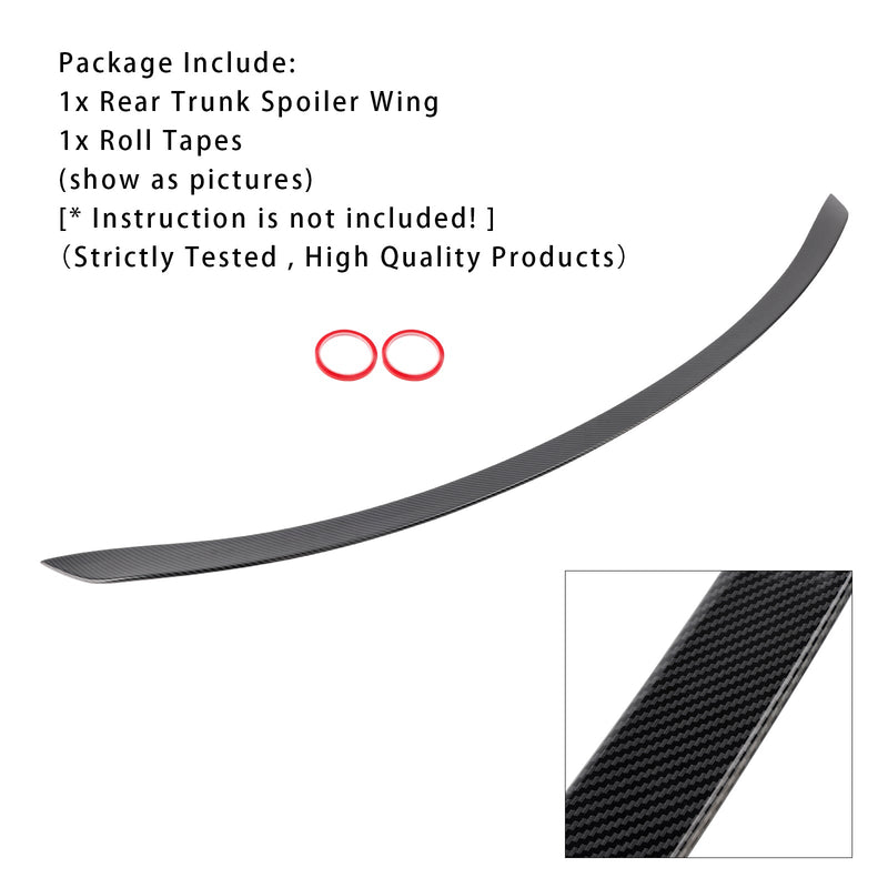 2022-2024 Benz W206 C63S Stil Carbon Fiber Look Heckspoiler Flügel