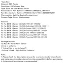 Luftmassenmesser Sensor Für BMW E36 E34 E39 320i 520i 5WK9007