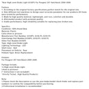 Dritte dritte Bremsleuchte 6350P5 für Peugeot 307 Schrägheck 2000-2008