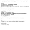 Erstatning bevegelig hodestrålepære 260W 295W 350W 380W ballaststrømforsyning MSD