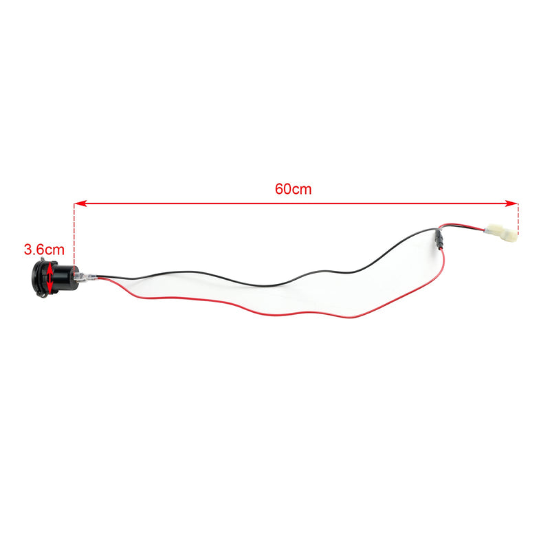 Ładowarka z gniazdem USB+C 12V, szybko pasująca do Kawasaki Versys 650 2022-2024