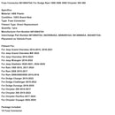 Sicherungsstecker 68140647AA Für Dodge Ram 1500 2500 3500 Chrysler 300 200