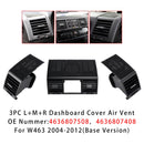 2004–2012 Mercedes-Benz G500 5.0L 5.5L 3-teilige Klimaanlagen-Lüftungsgitterabdeckung 4636807508 A4636807508