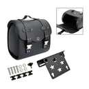 Satteltaschen- und Halterungsset, seitliche Aufbewahrung, universeller Schnellverschluss, schwarz, für Motorräder