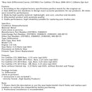 2014 Cadillac CTS Hinten SW, Basis, 3,23 Verhältnis (opt GU5) Hinterachsdifferentialträger 25979053 25868433 440-00155