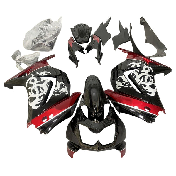 2008-2012 Kawasaki EX250 Ninja250R Kit de carenado de inyección Cuerpo Plástico ABS