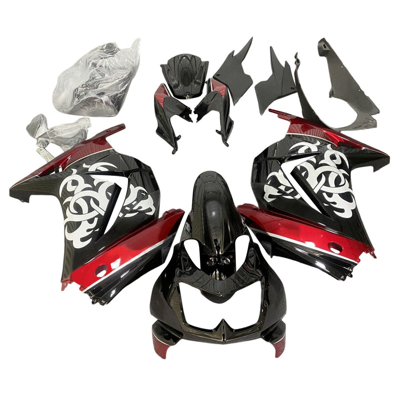 2008-2012 Kawasaki EX250 Ninja250R Injection Fairing Kit Body Plast ABS