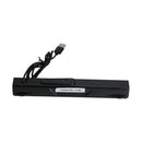 100Hz kablede USB-computerhøjttalere Stereo Soundbar til pc og bærbar, sort