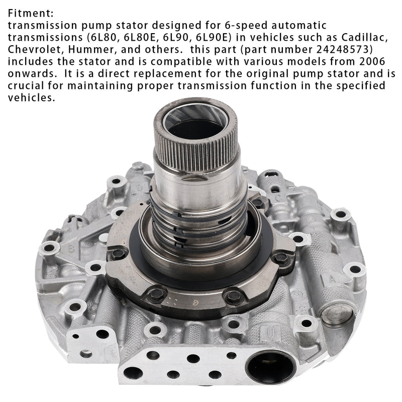 6L80 6L90 Pumpendeckel-Stator umgebaut mit aktualisierter Statorwelle 24289721 24236939