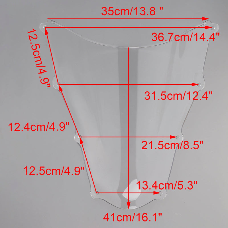 Windschutzscheibe Windschutz passend für Aprilia RSV1000 2003-2006