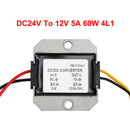 DC 24V til DC 12V 5A 60W STITE STROWN SOMFORDRING CONVERTER CONTROLLER VANDPROOF