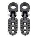 Universelle Fußrasten vorne, passend für Motorräder mit 1,25-Zoll-Lenkern