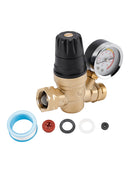 RV Water Pressure Regulator For RV Camper. Brass Lead-Free Adjustable