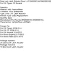 Türschloss Latch Antrieb Hinten L + R 5N0839015A 5N0839016A Für VW Tiguan CC Amarok