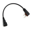 H42 Kopfhörer-Adapterkabel mit austauschbarem Stecker auf A24 für ICOM A25CE A25N A24