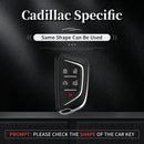 Schwarze Autoschlüsselhülle aus Aluminiumlegierung mit TPU-Verschluss und Schnalle für Cadillac