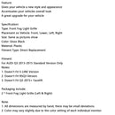 2013–2015 Audi Q3 RSQ3 Style Honeycomb tåkelys dekker svart blank