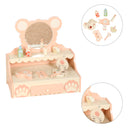 Kinder Schminktisch mit Spiegel – Prinzessin Schminkset für Mädchen ab 3 Jahren mit 8 Zubehörteilen und Schublade