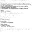 CHRYSLER Excelle 1.6L Getriebe-Überholsatz AW81-40LE