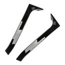 2008–2013 VW Golf MK6 GTI schwarz glänzend Paar Heckscheibe Seitenflügel Spoiler