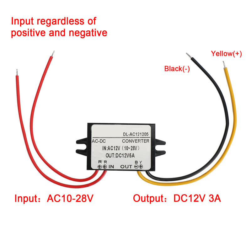 AC/DC Spannungswandler Spannungsregler Modul Buck AC 10-28V To DC 12V 5A