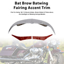 Bat Brow Batwing Fairing Trim for Electra Street Glides Trikes 96-13