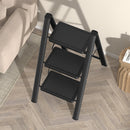 Step Ladder 3-tasoiset taitettavat alumiiniset leveät ja kevyet kompaktit tikkaat